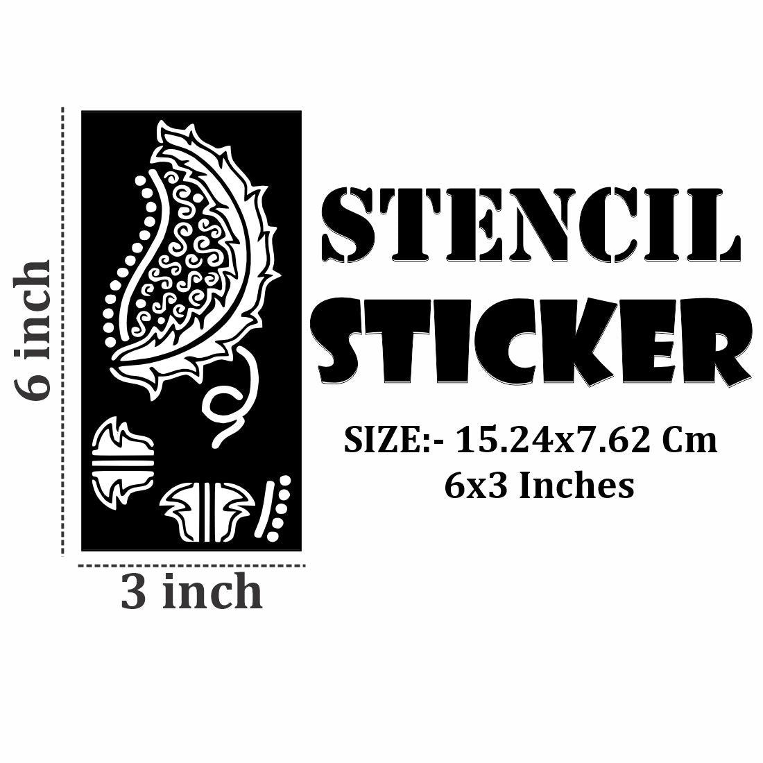 Educational Mehndi Art Sticker for Children to Discover Patterns