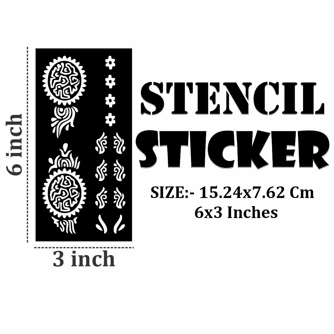 Reusable Mehndi Stencil Patterns for Quick and Easy Hand Application