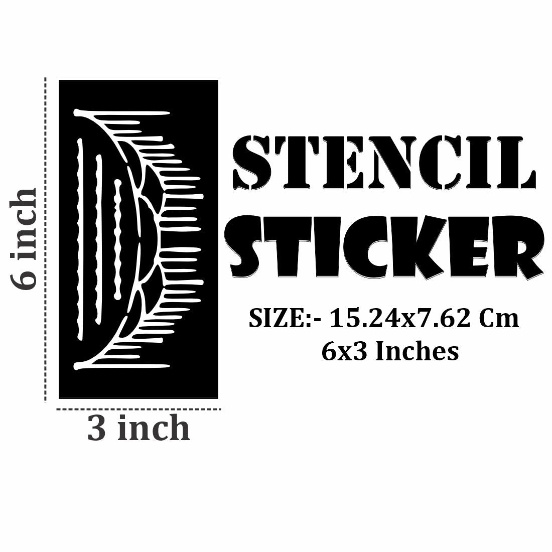 Geometric Mehndi Stencil Stickers for a Modern Look For Kids & Adults Both Sticker