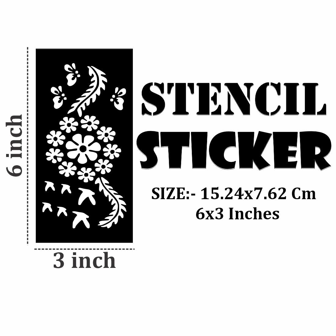 Botanical Style Mehndi Stencil Templates for Easy and Elegant Hand Designs