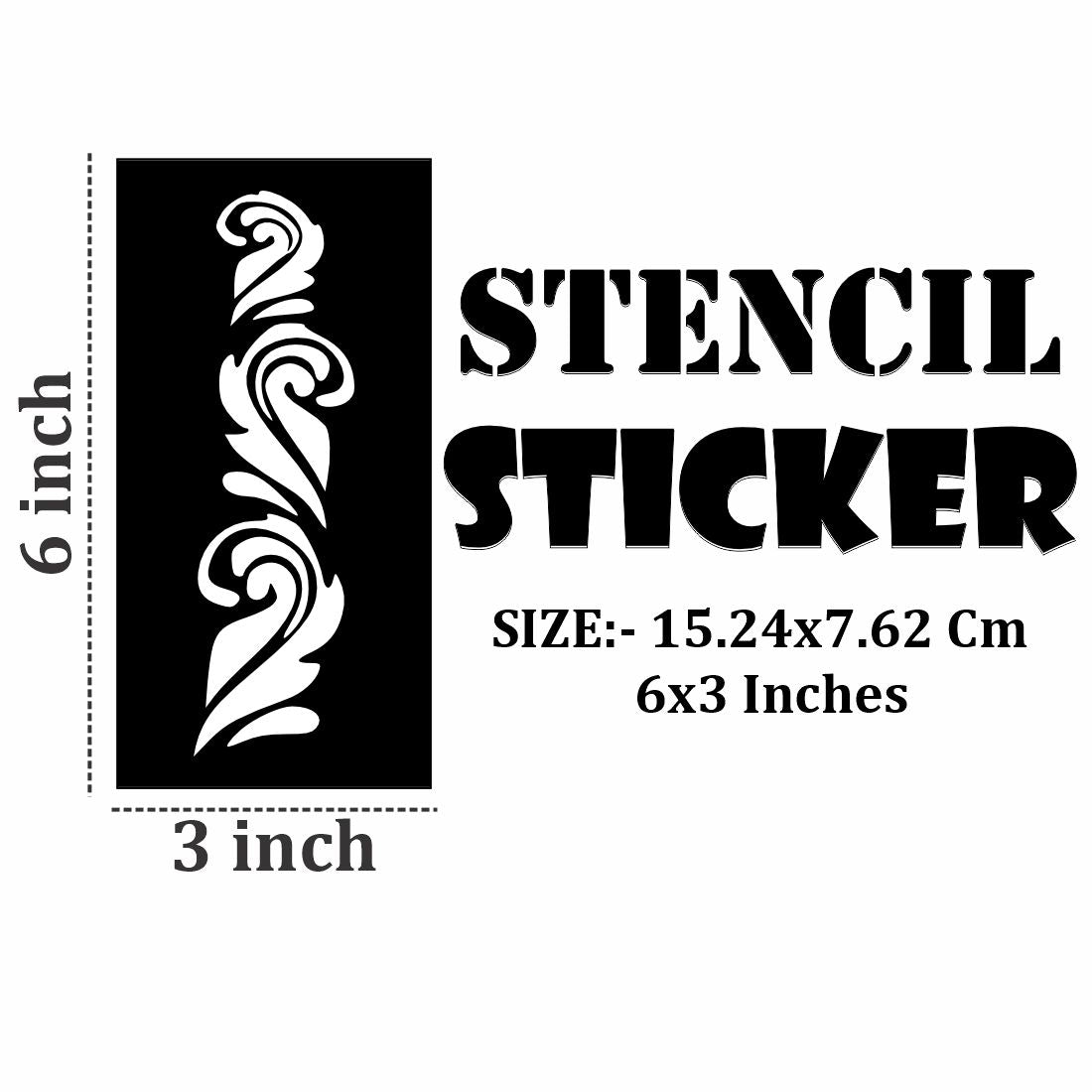 Fun and Safe Mehndi Art Stickers for Kids and Teens For Kids & Adults Both Sticker
