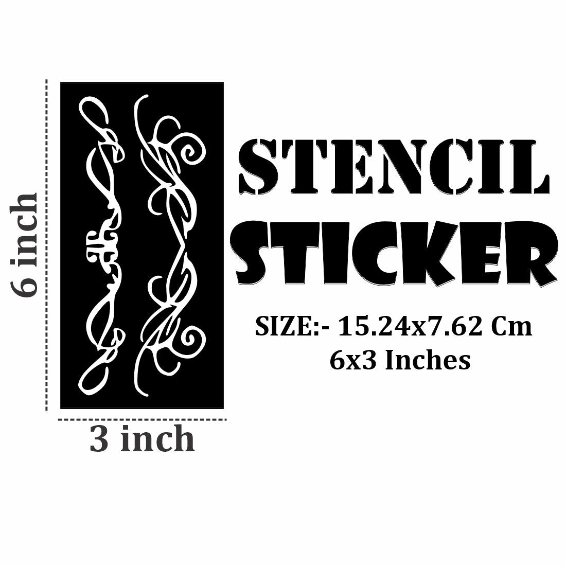 Beginner Henna  Stencil Kit with Pre-Shaped Stickers  For Kids & Adults Both Sticker