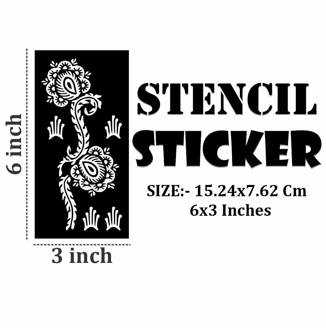 Mehndi Stencil Design Stencils for Quick Art, Cultural Learning, and Fun