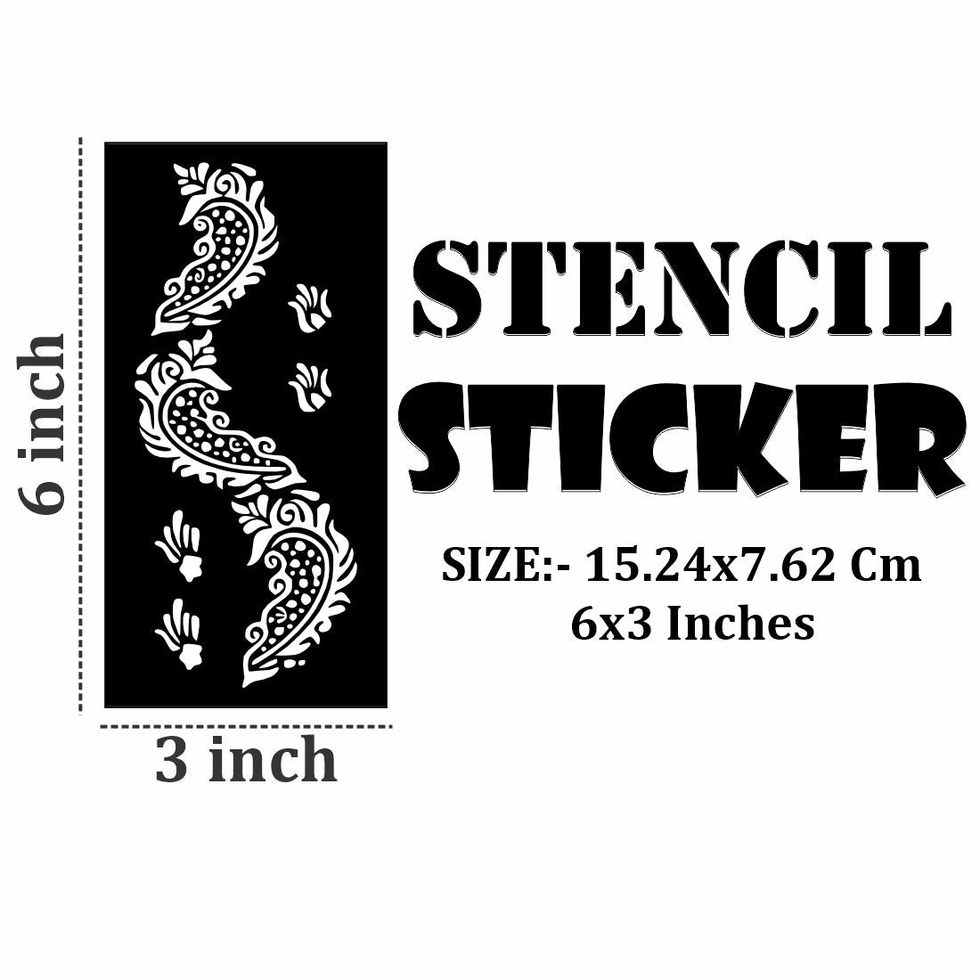 Easy Craft Mehndi Stencil Stickers for All Age Groups