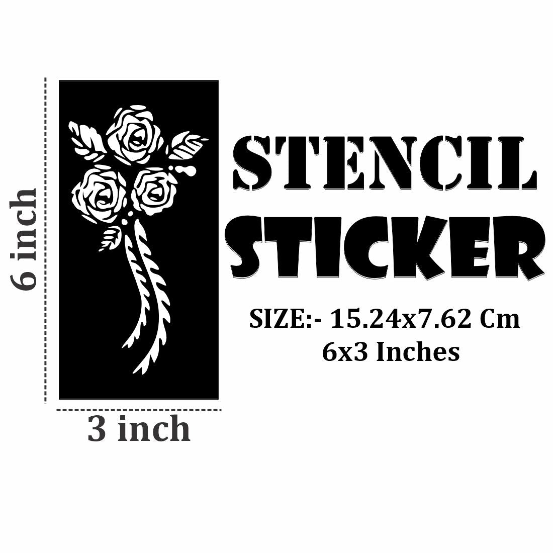 All-IN-One Mehndi Stencil Pack with Classic Motifs For Kids & Adults Both Sticker