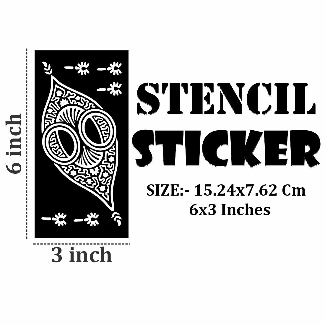 Compact Mehndi Stencil Sticker Kit for Travel, Home Use, or Gifting Purposes