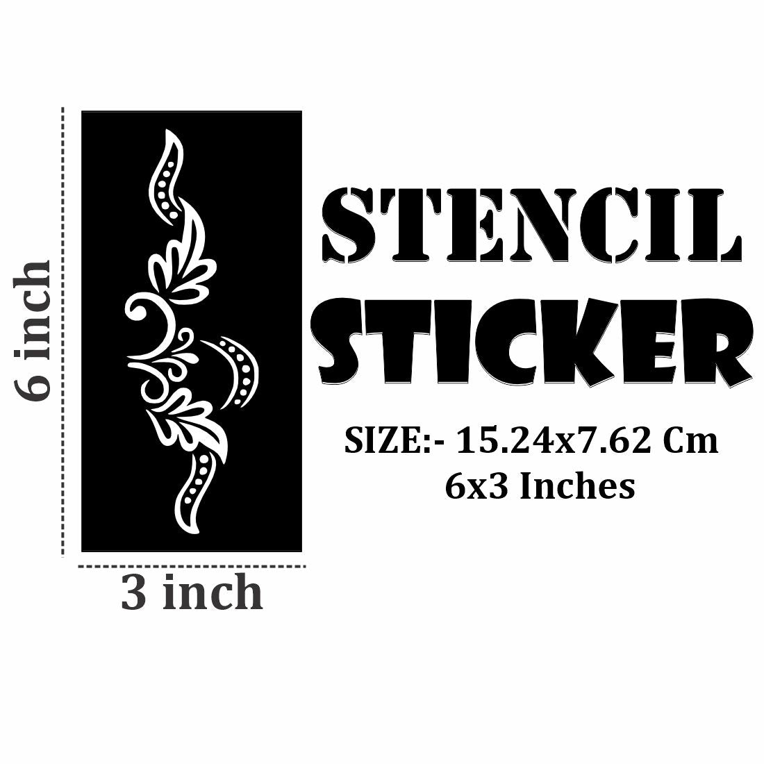 Professional Style Mehndi Stencil Templates with Clean Edges