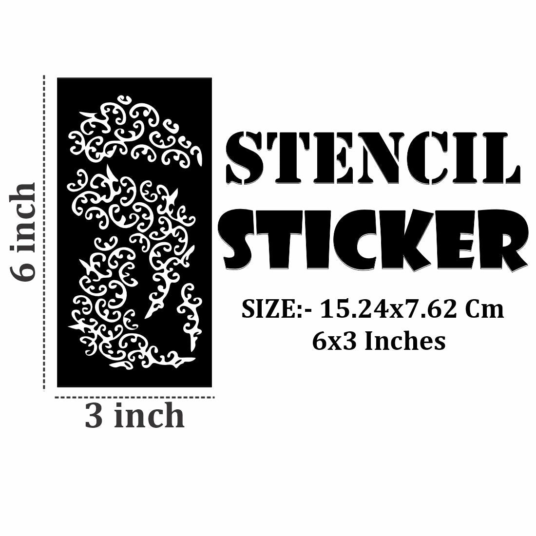 Fun Activity Mehndi Stencil Kit for School Projects For Kids & Adults Both Sticker