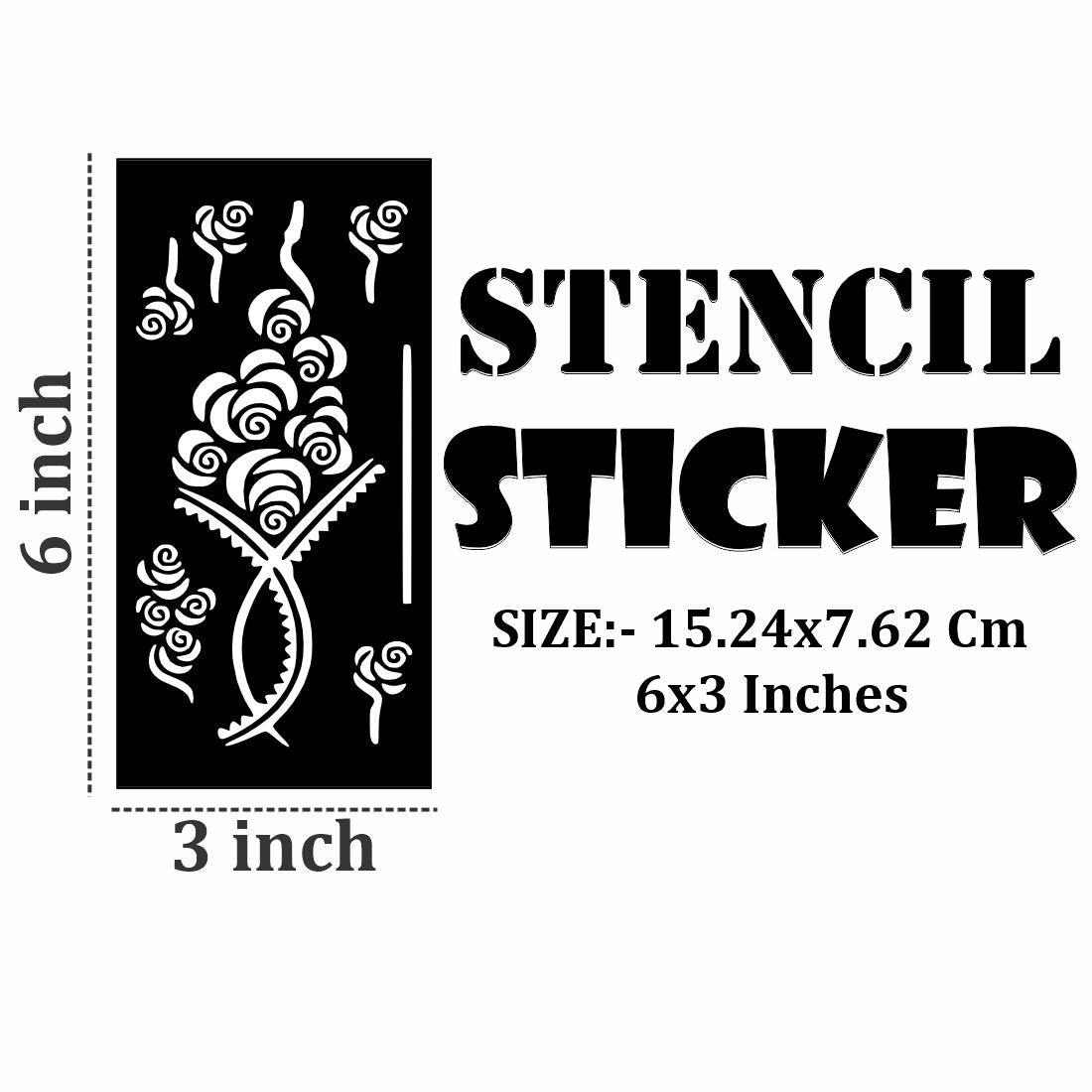 Beginner Mehndi Sticker Kit with Fine Line and Thick Pattern Combination