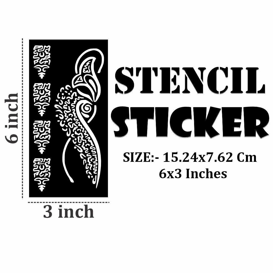 Artistic Mandala Henna Stencil Templates for Hand and Wrist Decoration