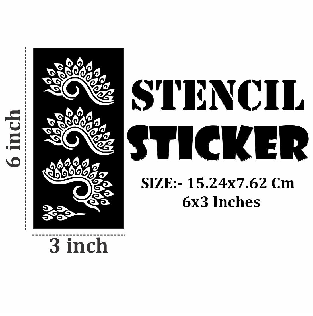 Easy DIY Mehndi Stencil Sticker Set for School Functions and Family Gatherings