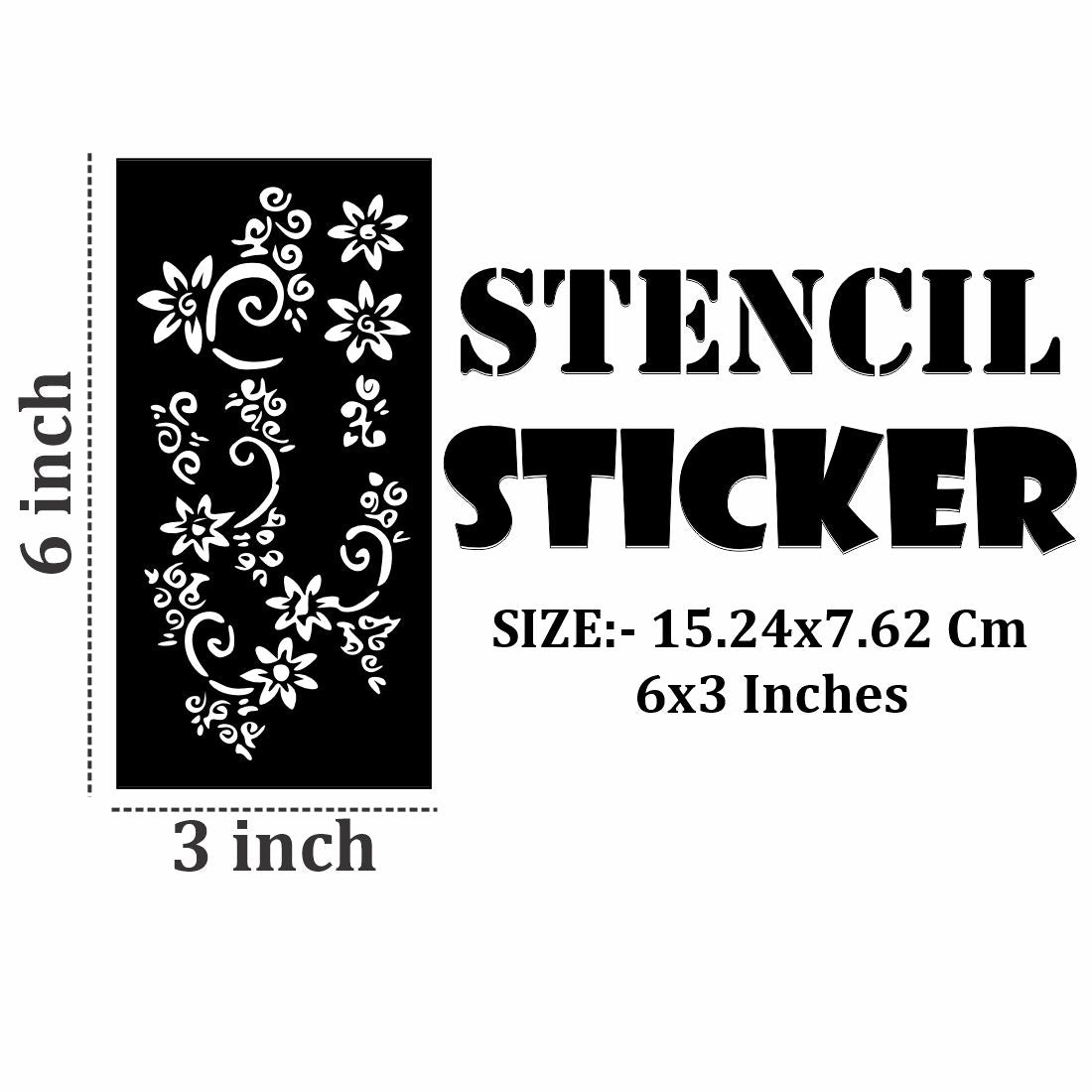 Long Lasting Mehndi Stencil Set for Home Use, Family Events, and Artistic Fun