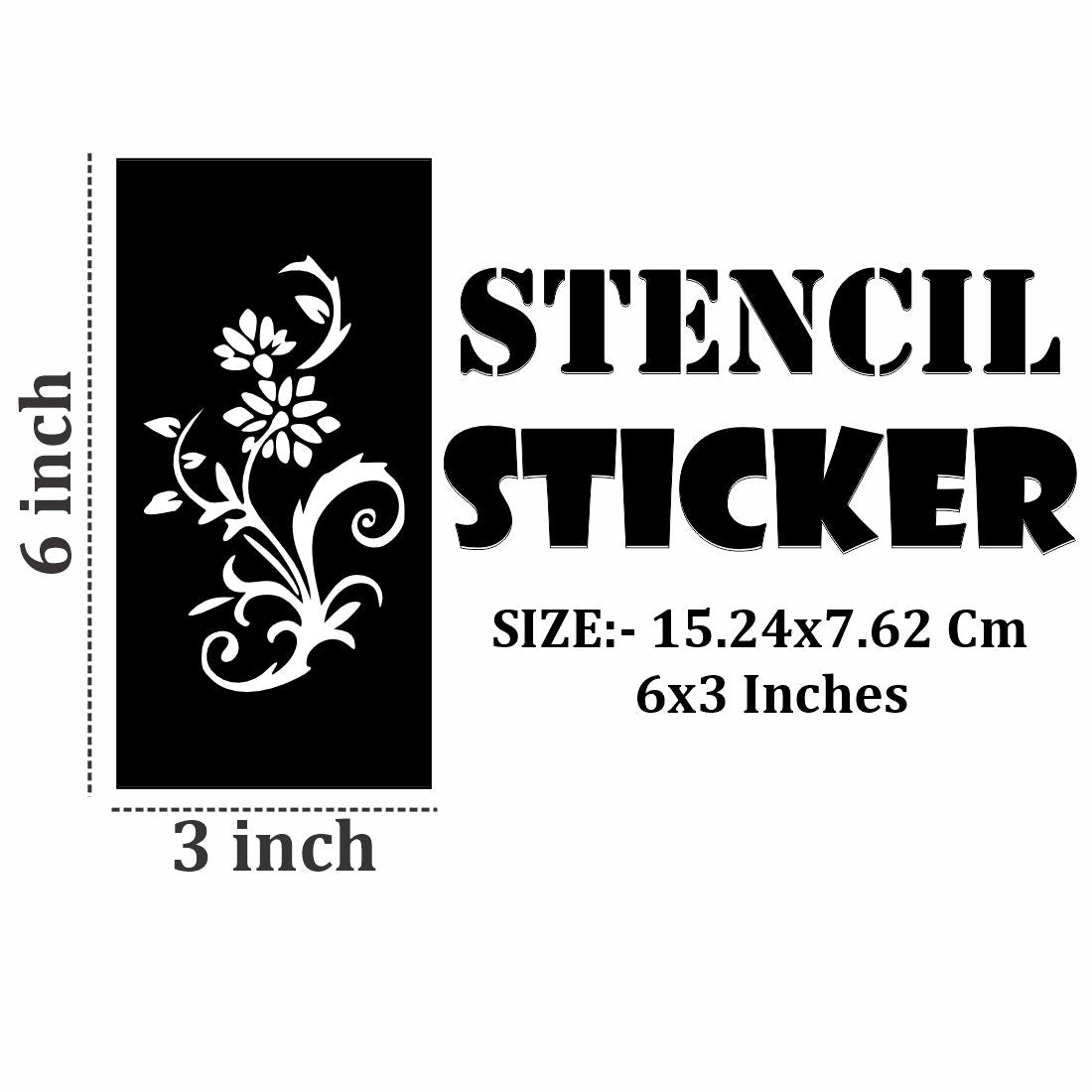 Beautiful Mehndi Stencil Patterns for Hands and Feet in One Set For Kids & Adults Both Sticker