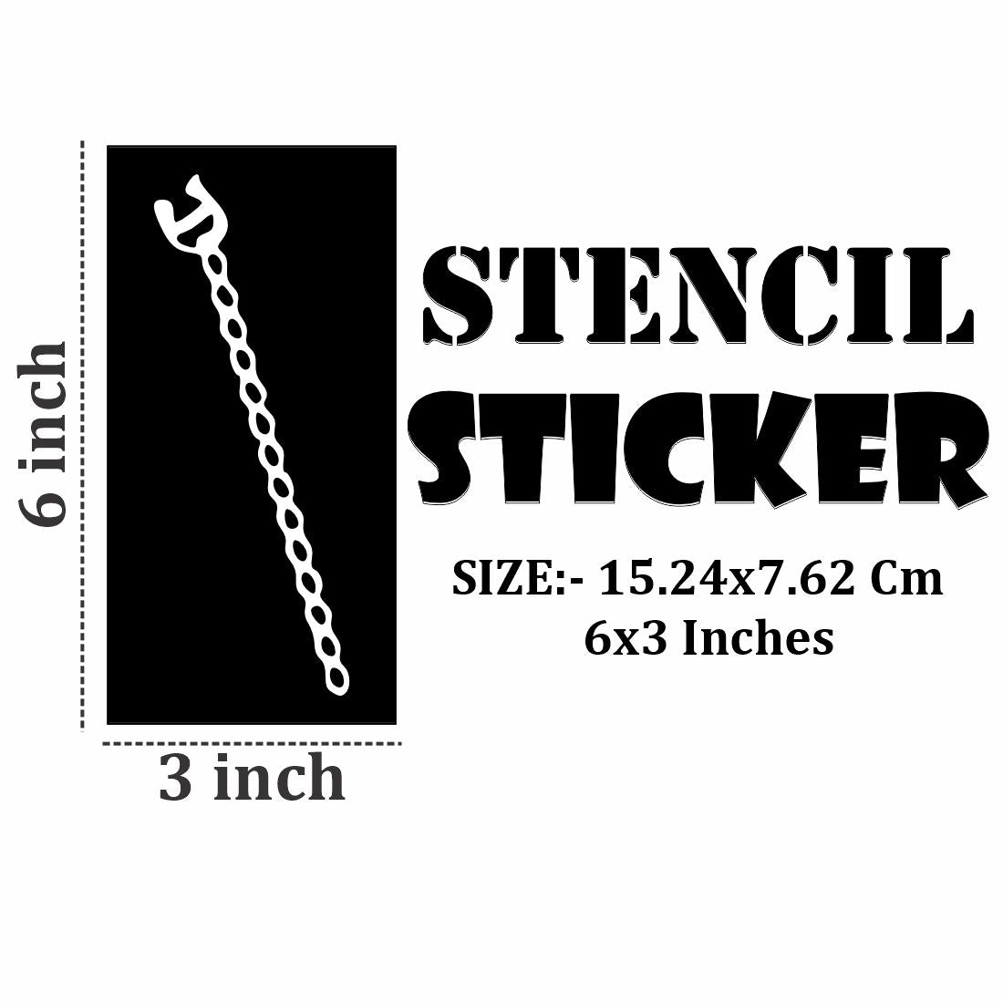 Henna Stencil Design Collection with Fine Detailing and Symmetry For Kids & Adults Both Sticker
