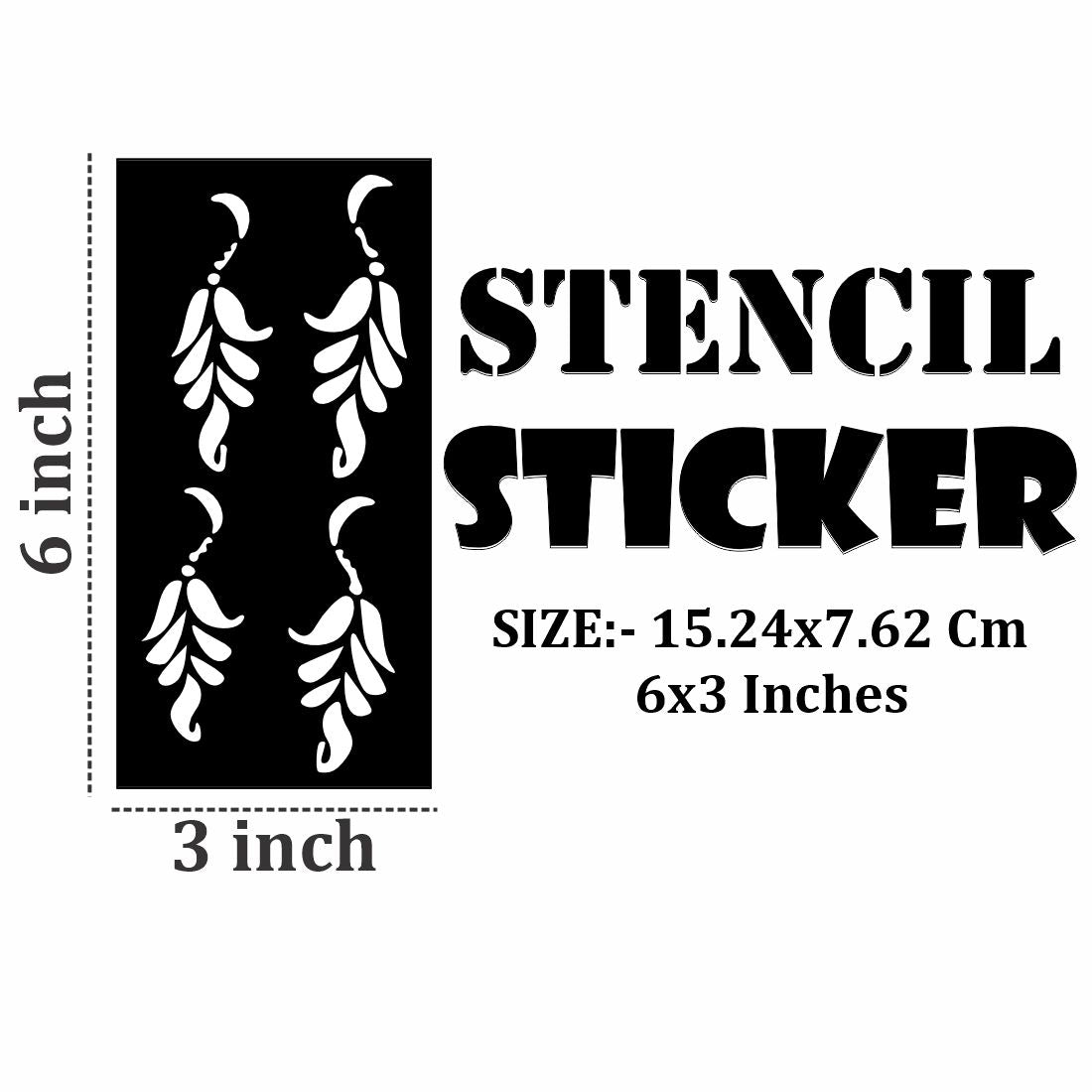 Detailed Henna Art Sheets for a Professional Finish For Kids & Adults Both Sticker