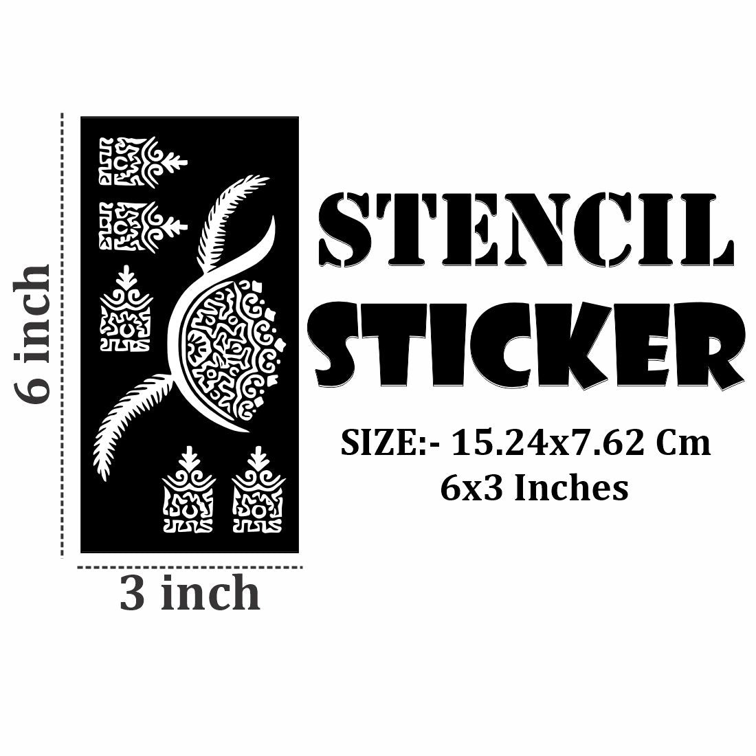 Comfortable Stick Mehndi Stencil Sheets for Home and Learning