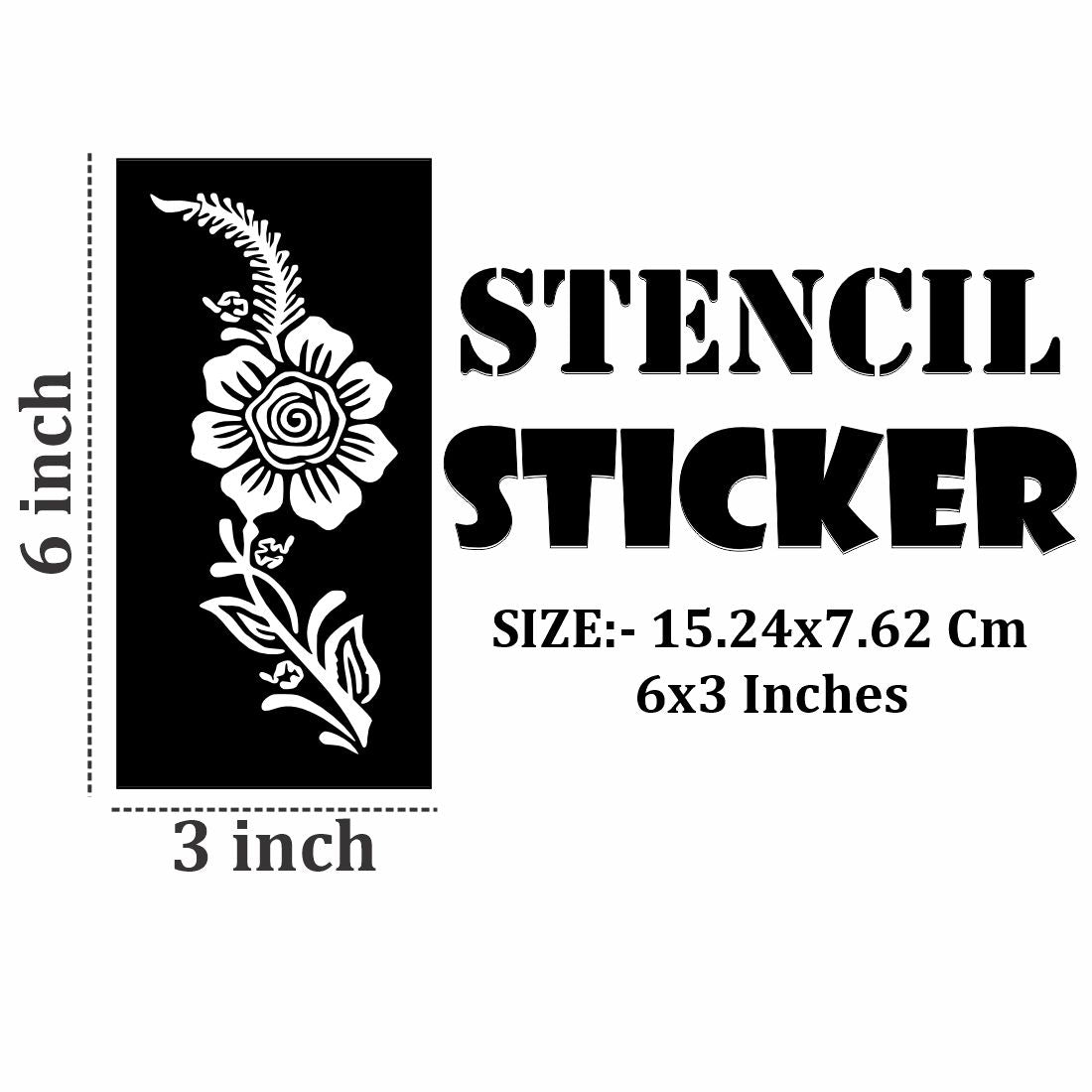 Quick Apply Mehndi Stencil Kit with Floral Theme Patterns