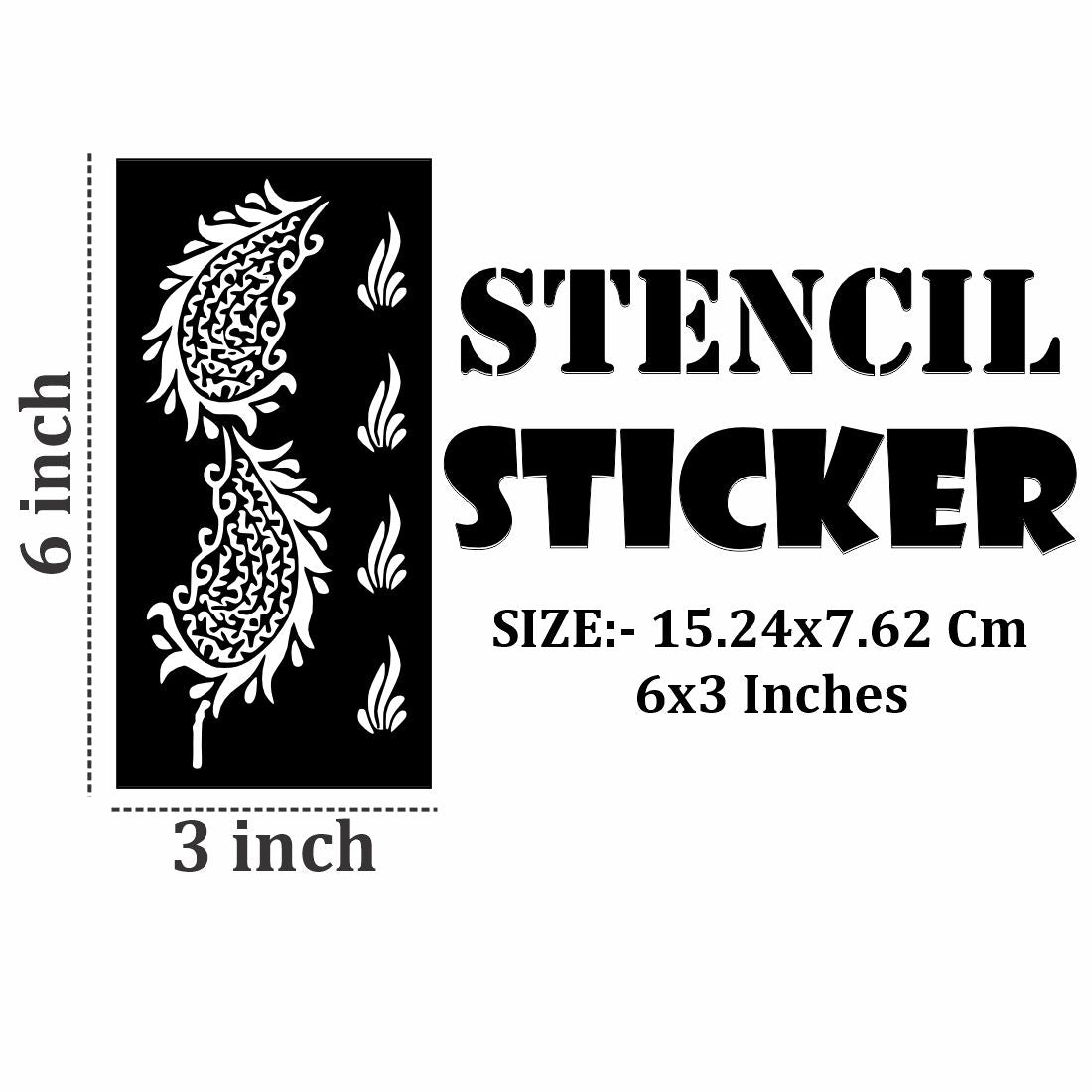 Delicate Design Mehndi Stencil Templates for Instant Hand Looks