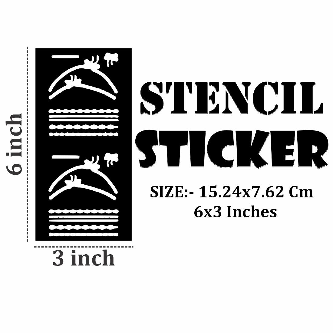 Soft Touch Henna Stencil Design Stickers with Easy Removal and Reuse Option