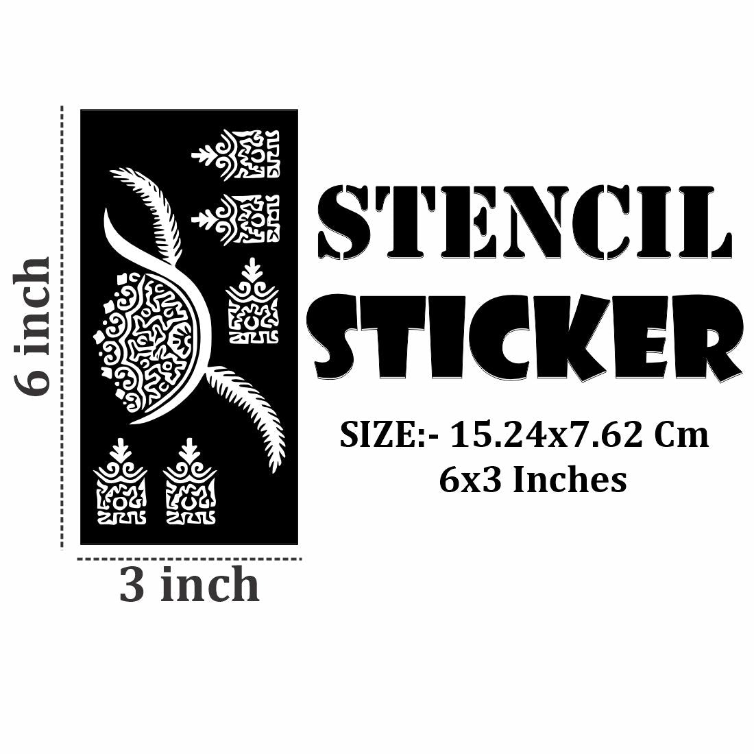 Mehndi Stencil Sheets for Kids and Adults with Finger Focus Designs