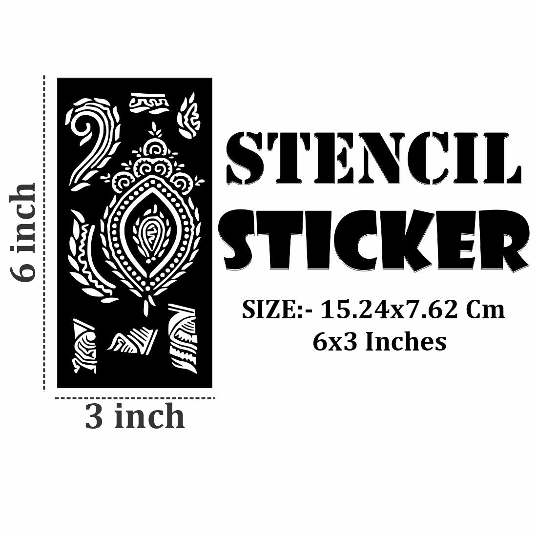Creative Hand Design Mehndi Stencil Crafted for Boys and Girls