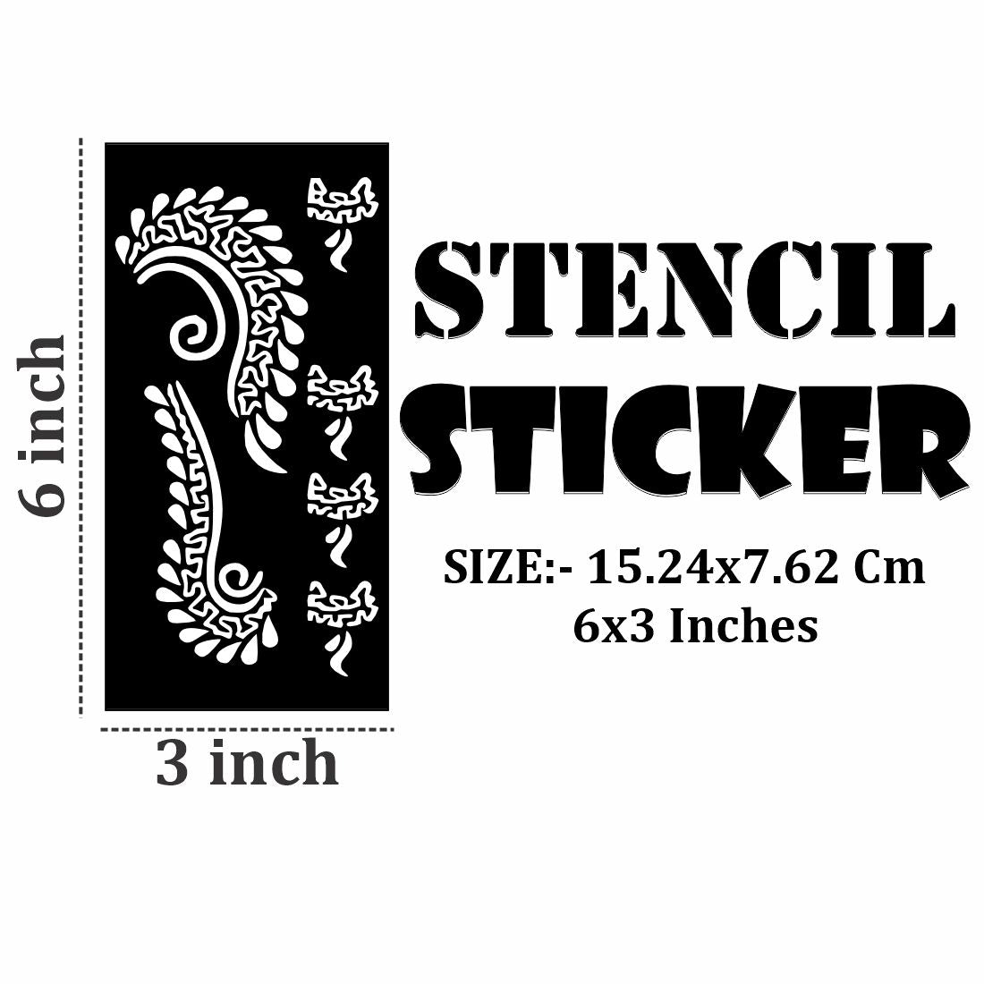 Compact Mehndi Stencil Sticker Kit for Travel, Home Use, or Gifting Purposes
