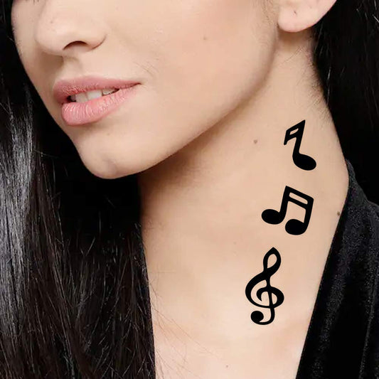 Temporary Tattoowala Music Symbol Tattoo Temporary Body Waterproof Boy and Girl Tattoo - Temporarytattoowala