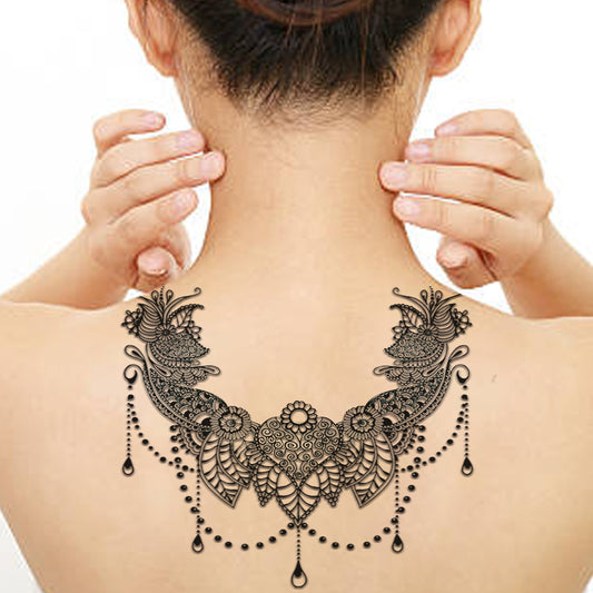 Indian Mandala Tattoo Design Waterproof For Men and Women Temporary Tattoo
