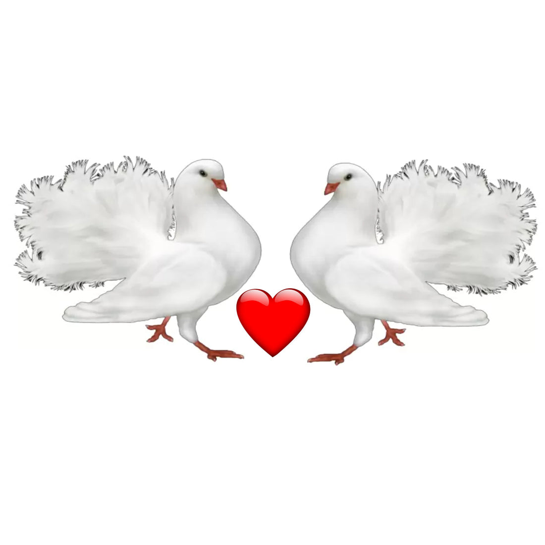 Duck With Heart Design Waterproof Boys and Girls Temporary Body Tattoo