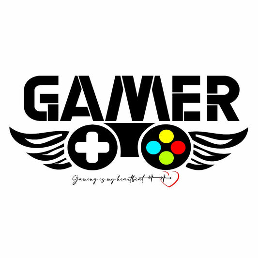 Gamer Tattoo Game Play Wing Waterproof Men and Women Temporary Body Tattoo