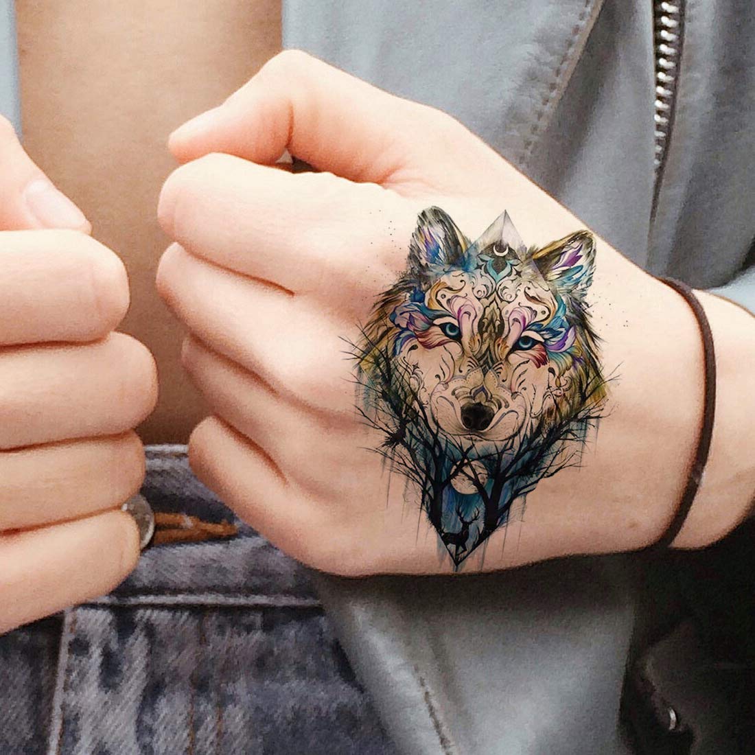 Dog Tattoo Waterproof Men and Women Temporary Body Tattoo - Temporarytattoowala