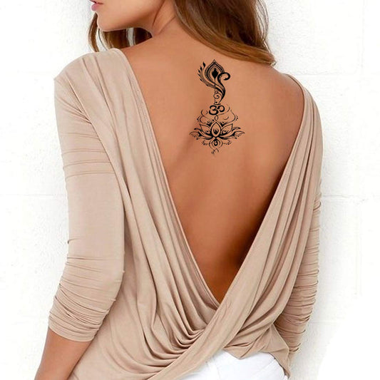 Temporary Tattoowala Om Tattoo Men and Women Waterproof Temporary Body Tattoo