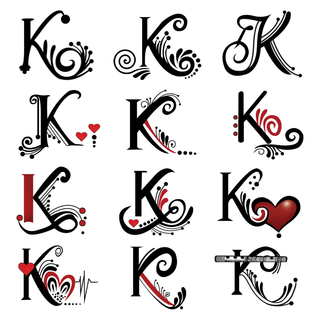 Letter K Script Tattoo Designs Letter K Graffiti Alphabet, K