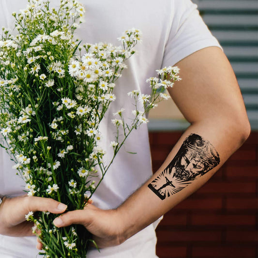 Temporary Tattoowala Jesus God Men and Women Waterproof Temporary Body Tattoo