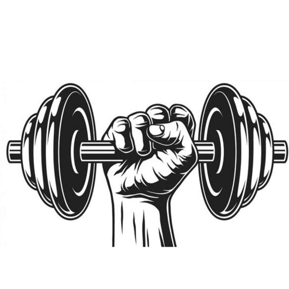 Gym Dumbbell Tattoo Waterproof For Men and Women Temporary Body Tattoo