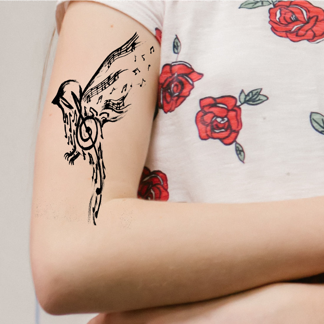 Music Logo Tattoo For Men and Women Waterproof Sticker Temporary Body Tattoo