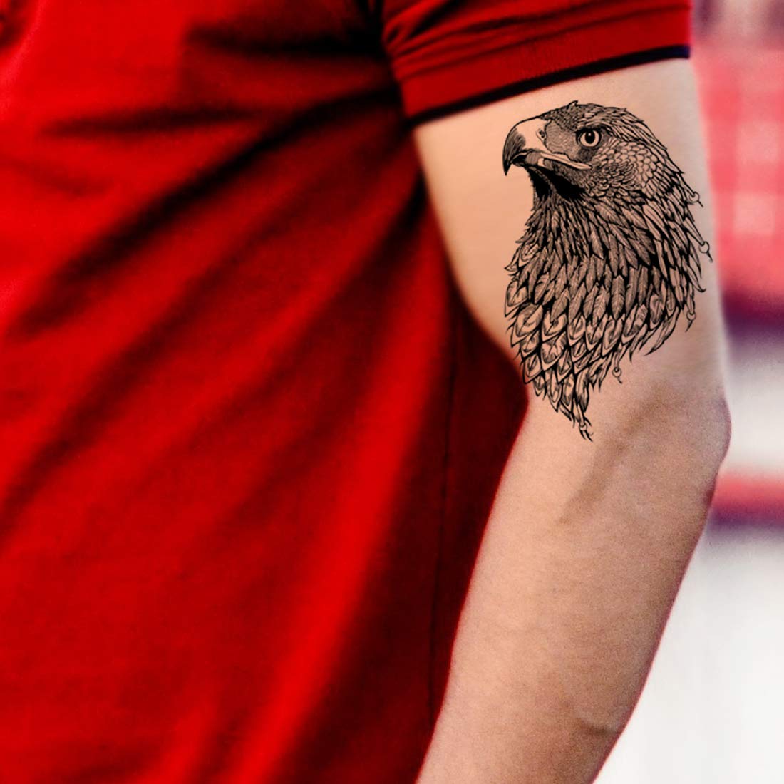 Eagle Tattoo Waterproof Men and Women Temporary Body Tattoo - Temporarytattoowala