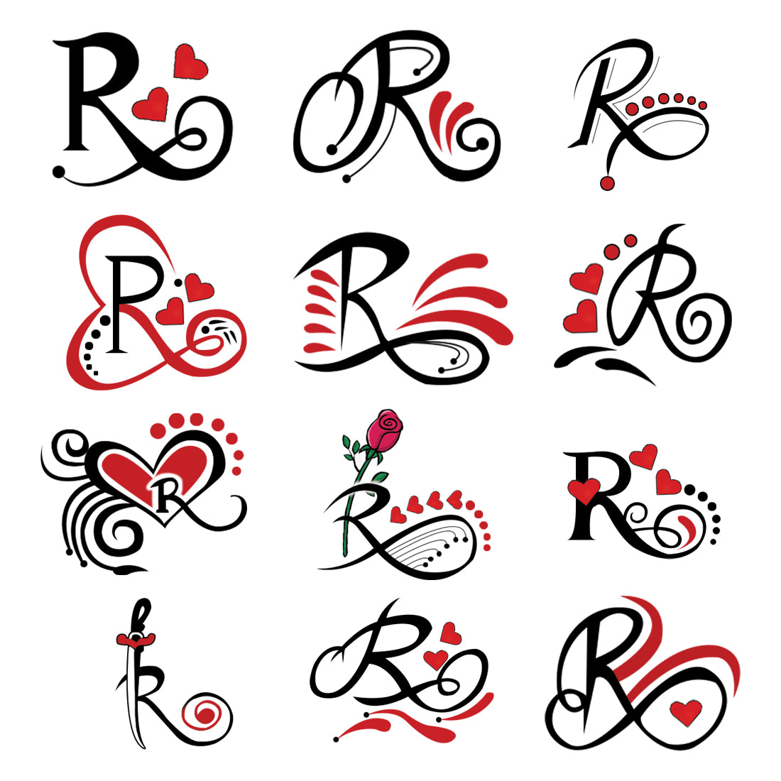 Simply Inked R Alphabet Semi Permanent Tattoo at Rs 299/piece in Sas Nagar  | ID: 2850791380933