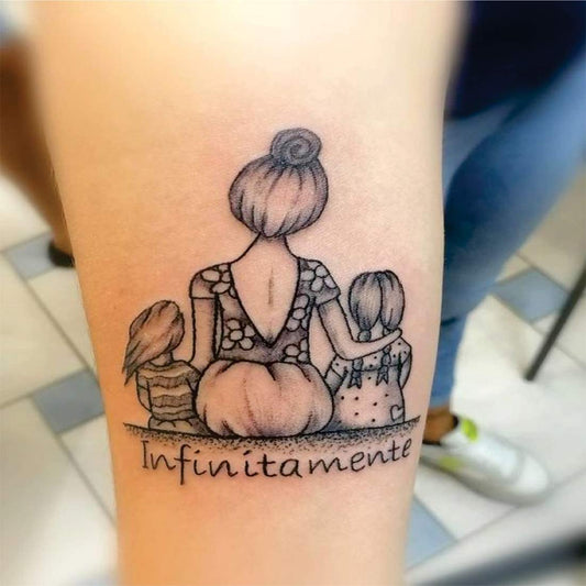 Temporary Tattoowala Infinitamente Tattoo Family tattoo Waterproof men and women Temporary Body Tattoo - Temporarytattoowala