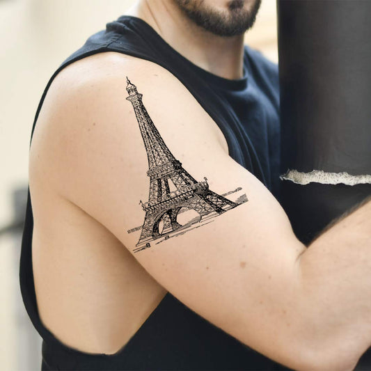 Temporary Tattoowala Pairs Tower Waterproof Men and Women Temporary Body Tattoo