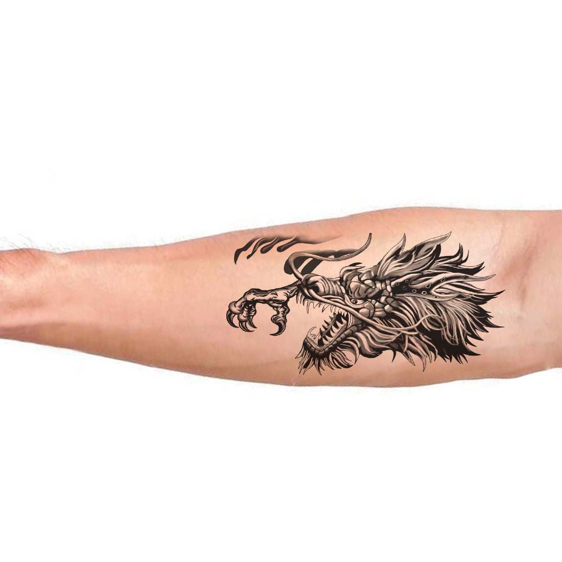 Real Dragon Bite Design Temporary Tattoo Waterproof For Male and Female Temporary Body Tattoo