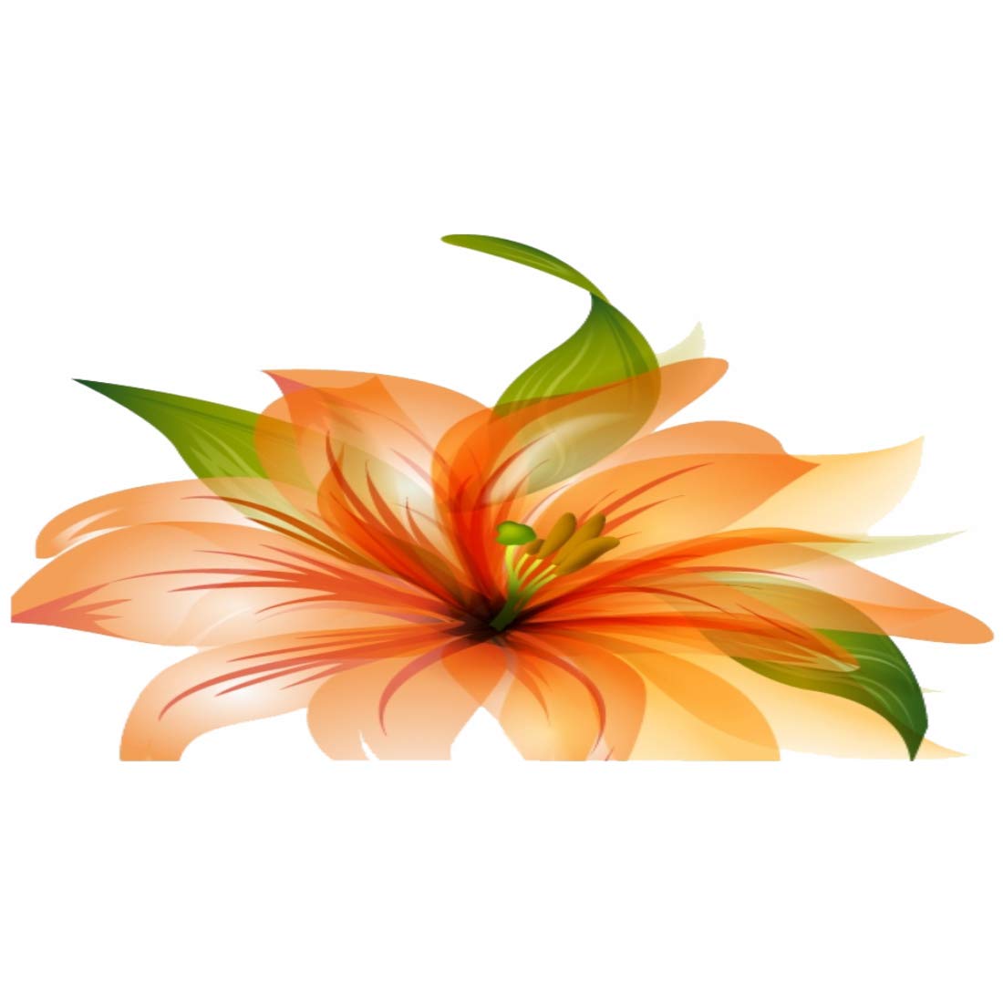 Orange Hibiscus Flower Tattoo Waterproof Boys and Girls Temporary Body Tattoo - Temporarytattoowala