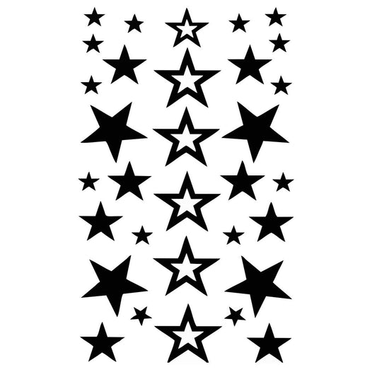 Stars Temporary Body Tattoo Waterproof For Girls Men Women - Temporarytattoowala