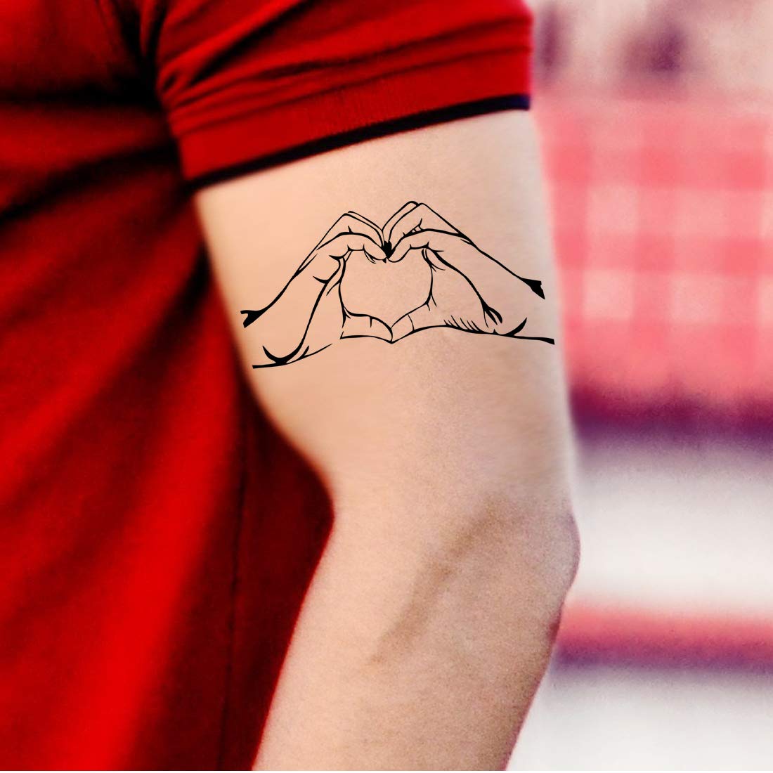 Temporary Tattoowala Hand Heart Love Waterproof for Men and Women Temporary Body Tattoo