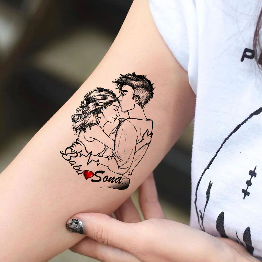 Babu Sona Tattoo Waterproof For Heart Temporary Body Tattoo