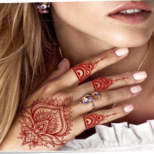 Louts Mehndi Henna Tattoo Waterproof For Girl Body Sticker