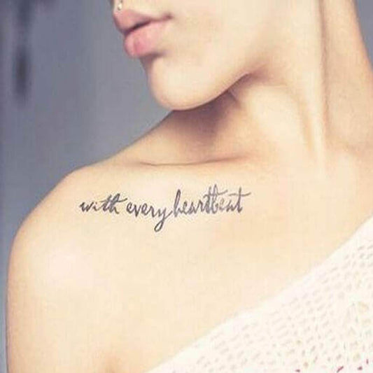 Motivational Inspirational Quotes In English Tattoo Waterproof Male and Female Temporary Body Tattoo - Temporarytattoowala