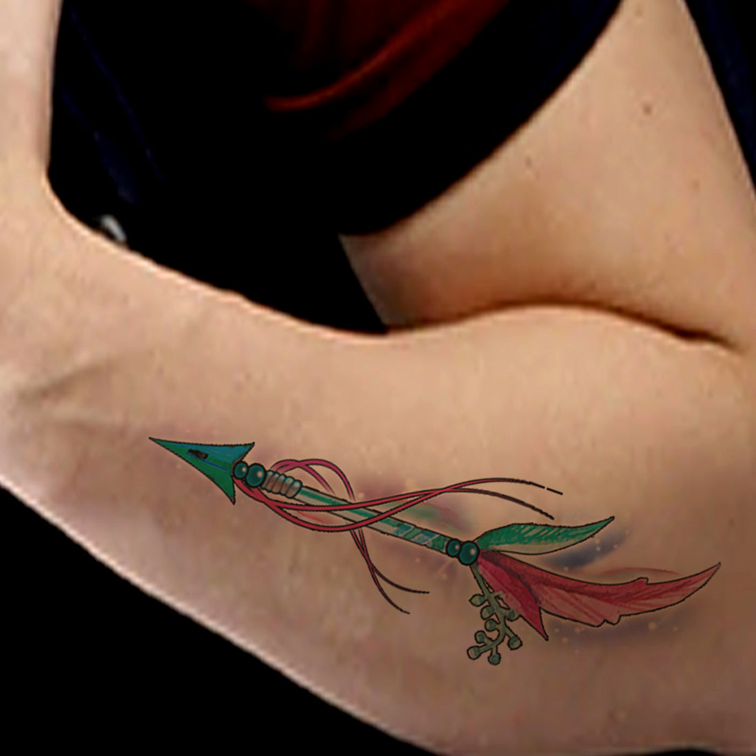 Multi Red Arrow Tattoo For Waterproof Temporary Body Tattoo For Girls