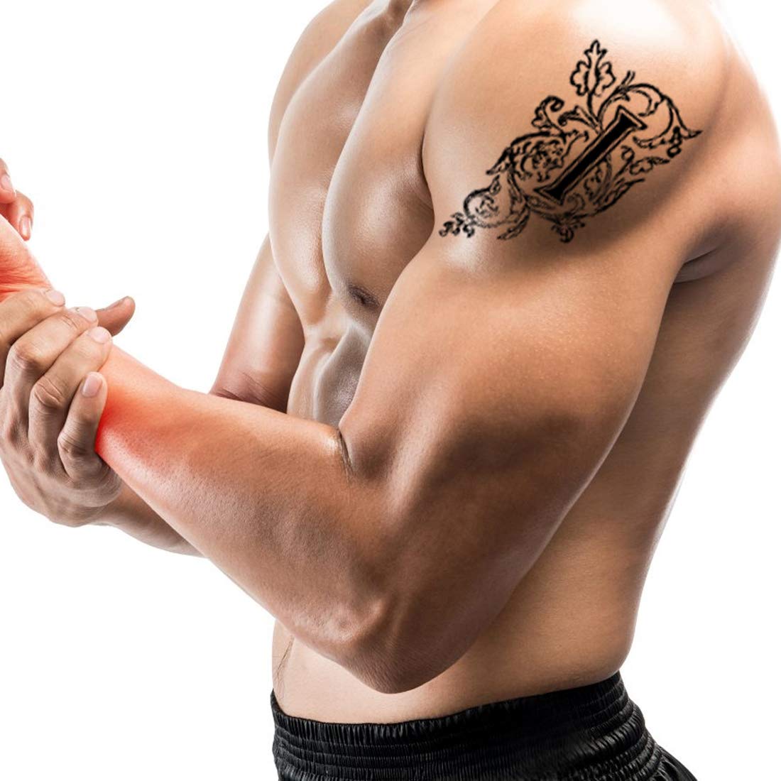 Temporary Tattoowala Name J Letter Tattoo Alphabet Body Temporary Tattoo Waterproof For Girls Men Women