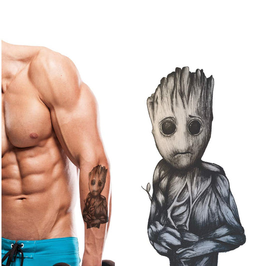 Temporary Tattoowala Groot Tattoo Waterproof Men Women Temporary Body Tattoo